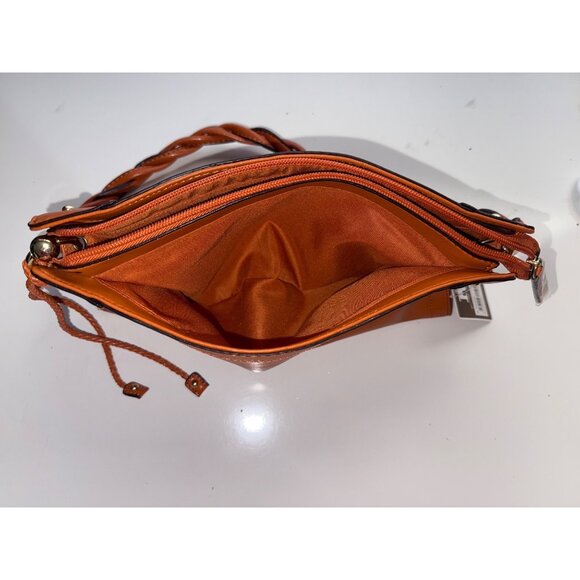 Relic Women’s Twist Handle Shoulder Bag Tan Faux Leather NWT - Picture 15 of 16